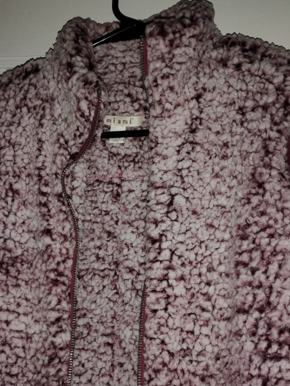 Miami Plush Teddy Vest in Dusty Mauve